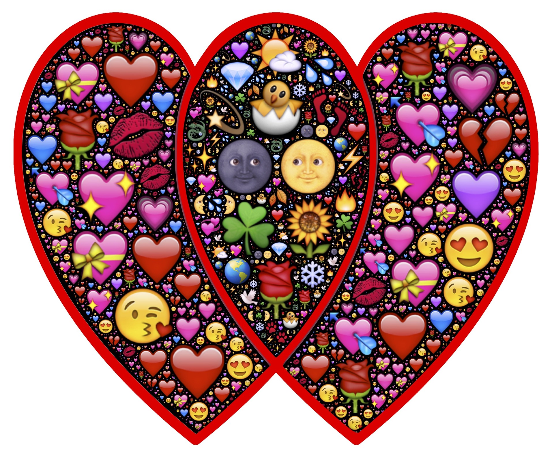 imagenes de emojis de corazones