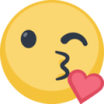 emoji beso